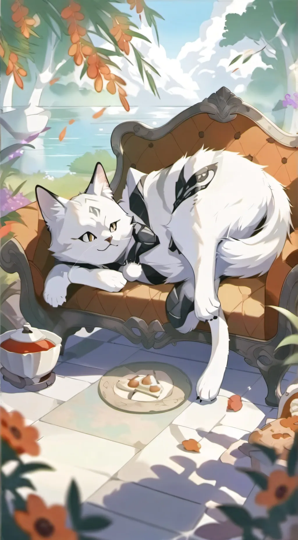 ai character: Cat background