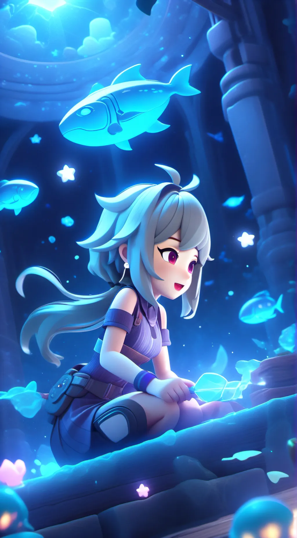 ai character: Tu tontita  background