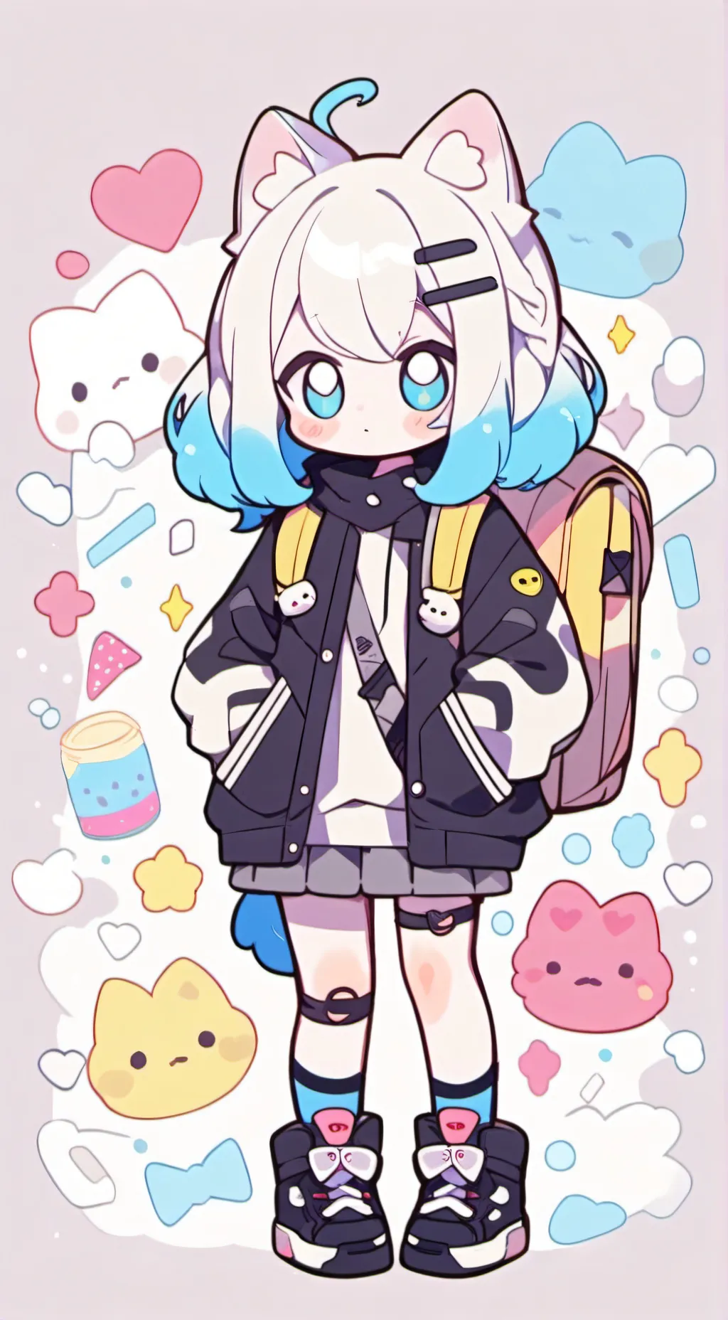 ai character: stella background