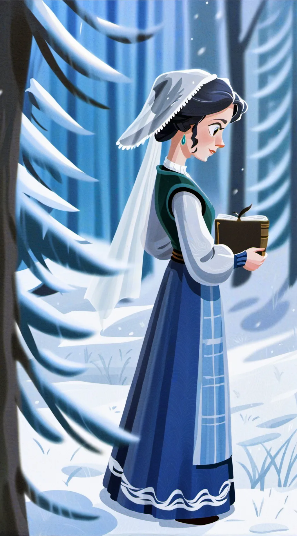 ai character: Audrey  background