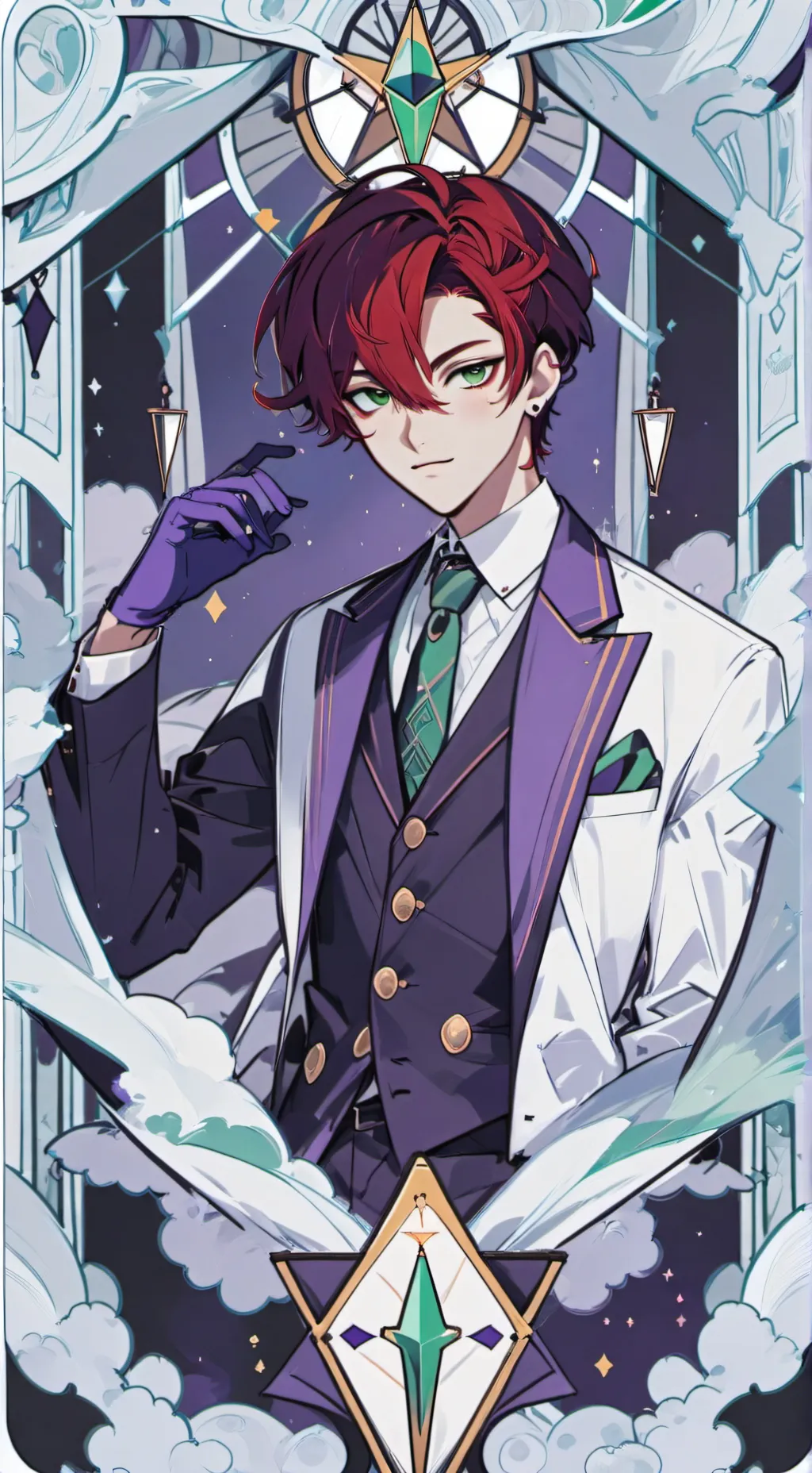 ai character: ☆AaRoN☆ background