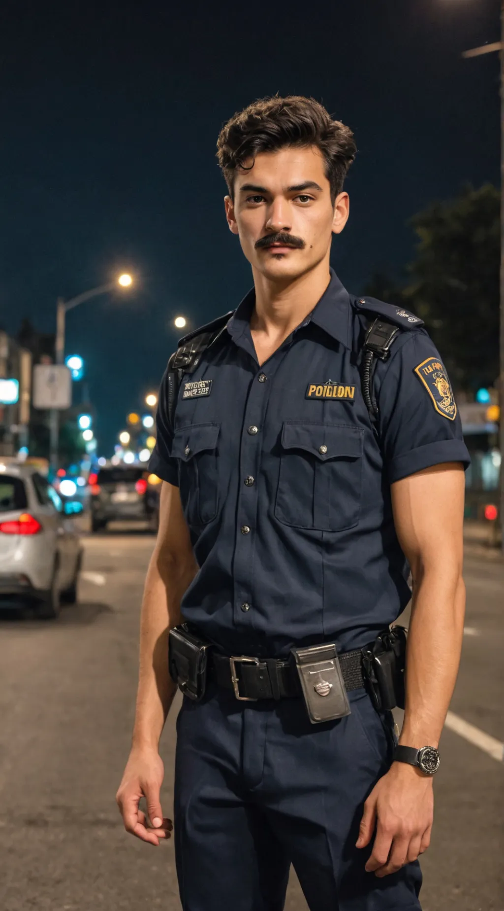 ai character: Traffic Police background