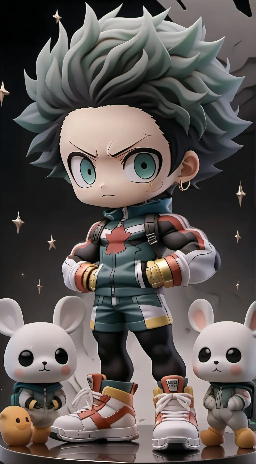 ai character: Deku background