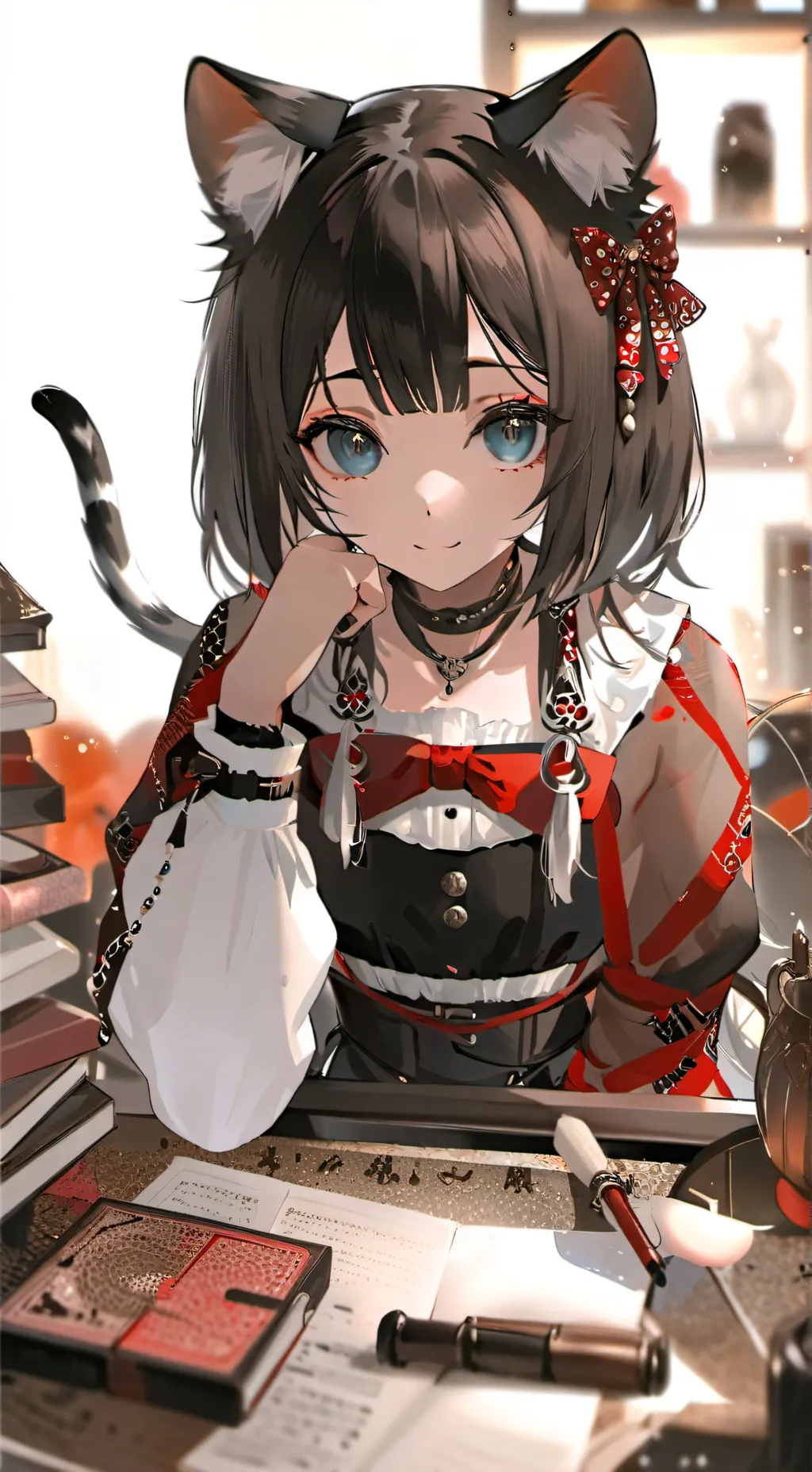 ai character: Tree Climber Spotty background