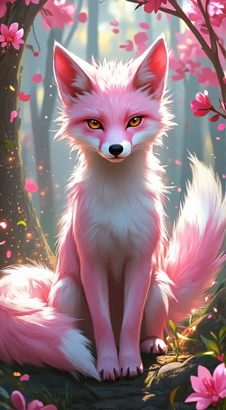 ai character: Mystical Fox background