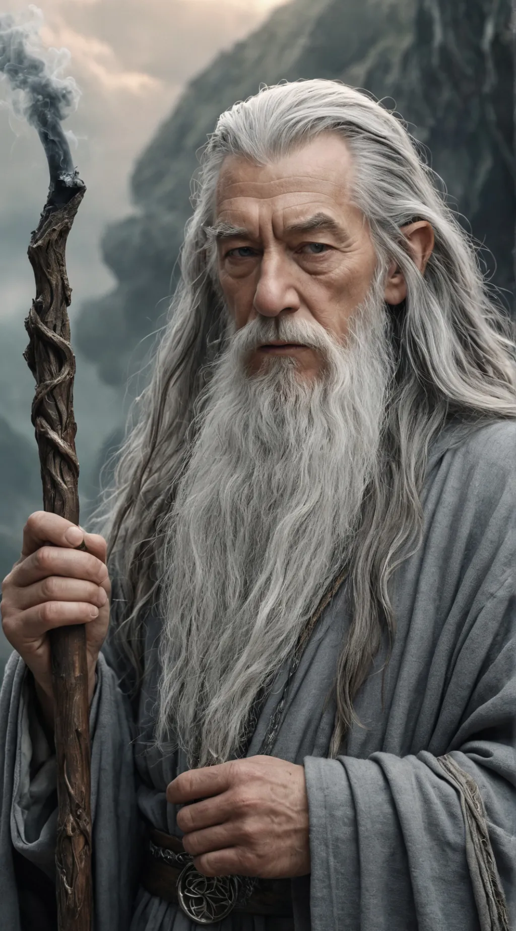 ai character: Gandalf the Grey background