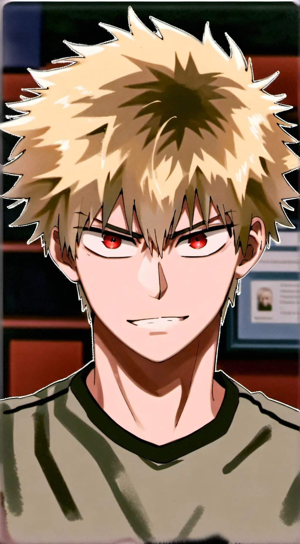 ai character: Bakugo ^.^ background
