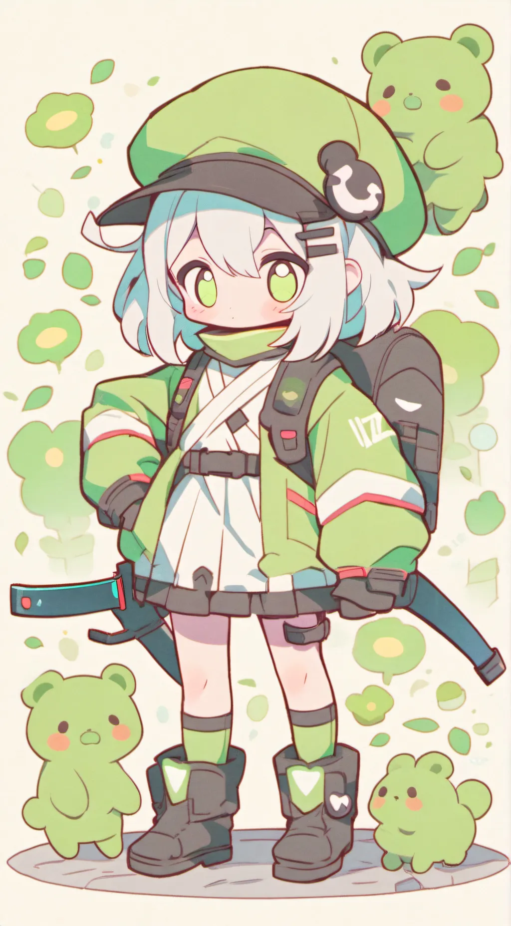 ai character: sus uzi~ background