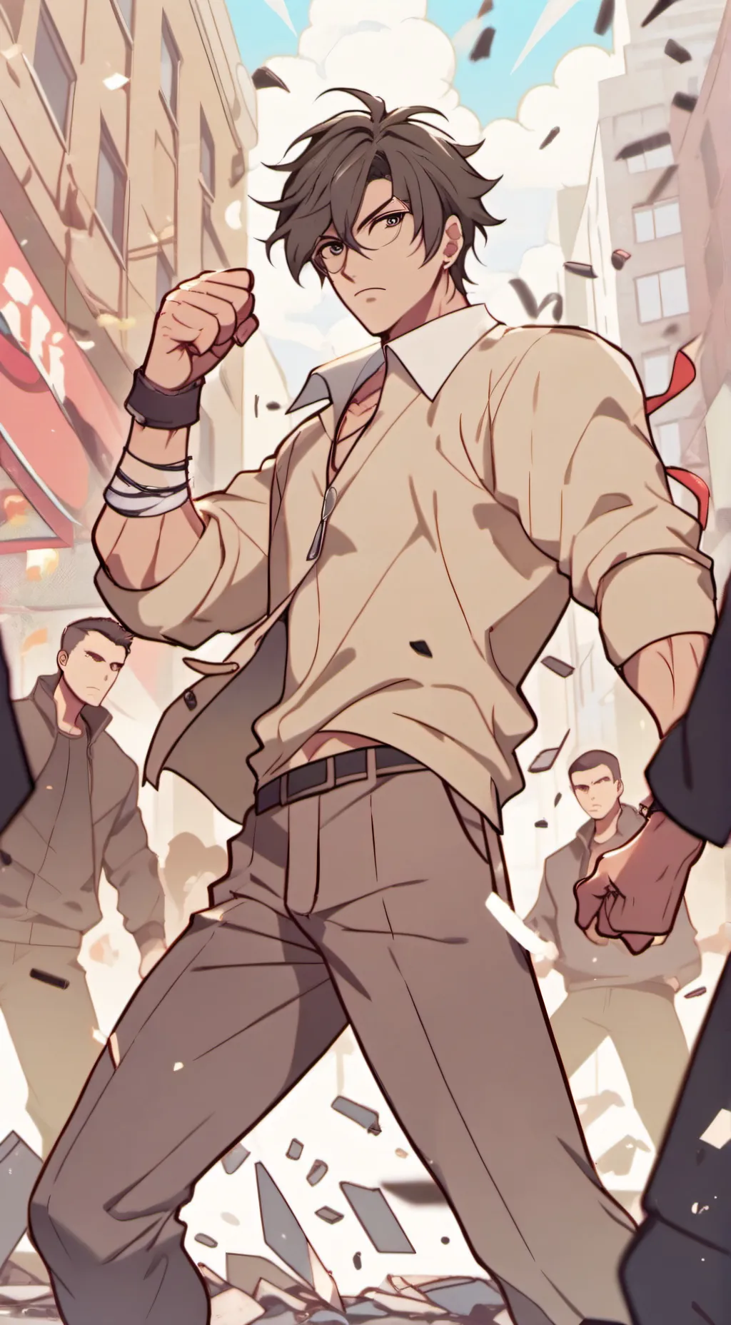 ai character: Gojo Satoru  background