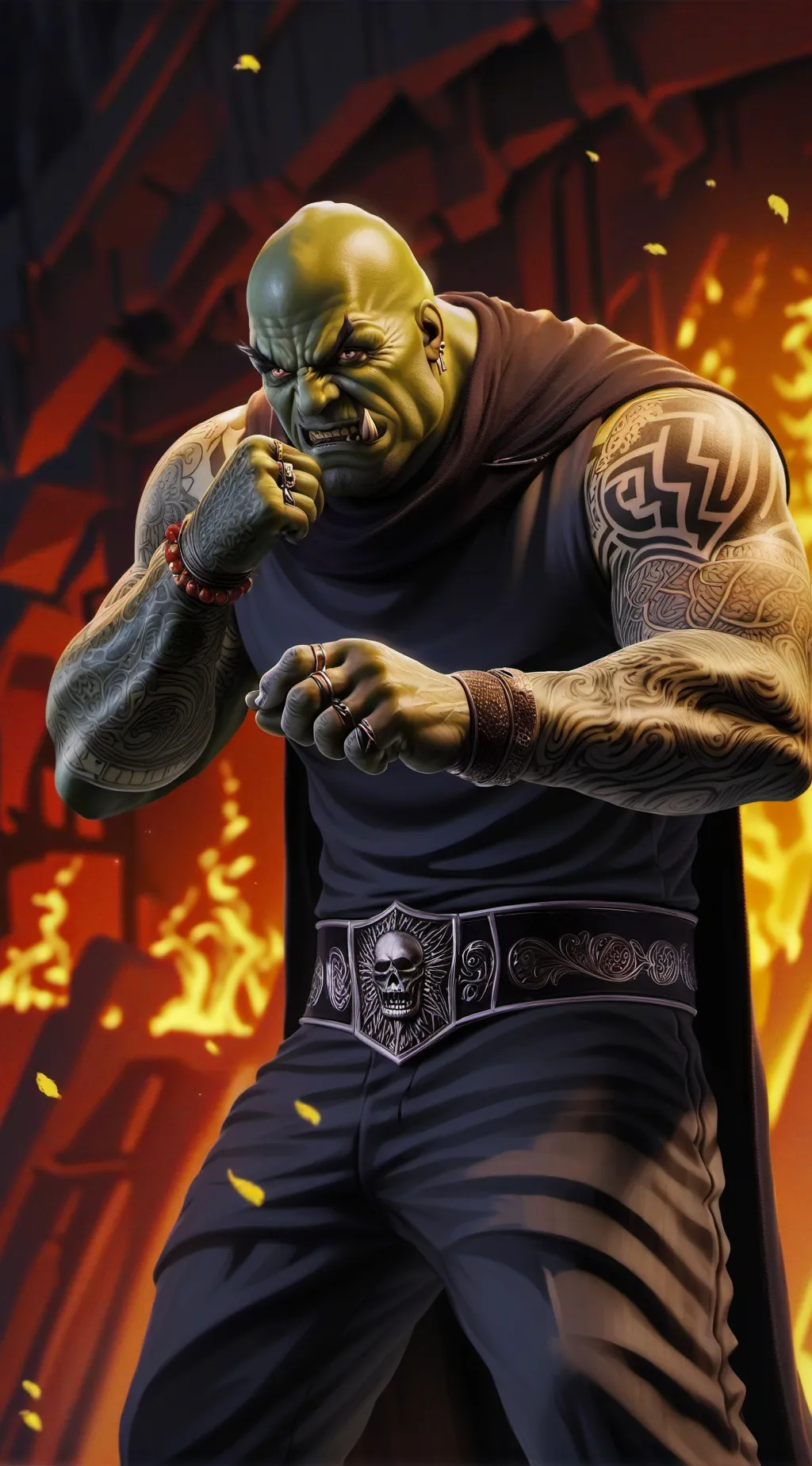 ai character: blackie background