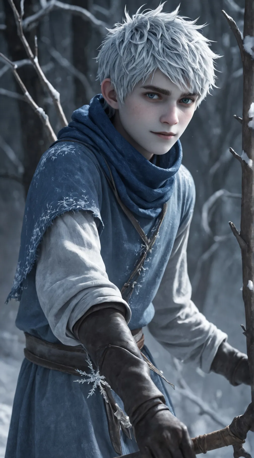 ai character: Jack Frost  background