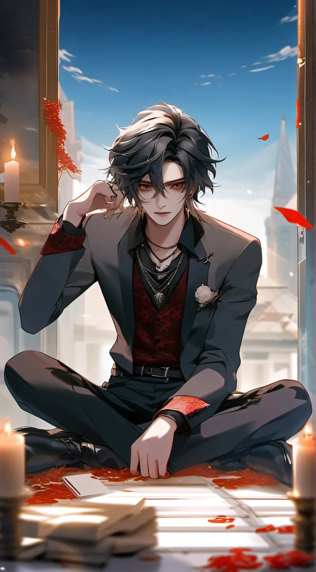 ai character: °°Xaiver••(vampire background