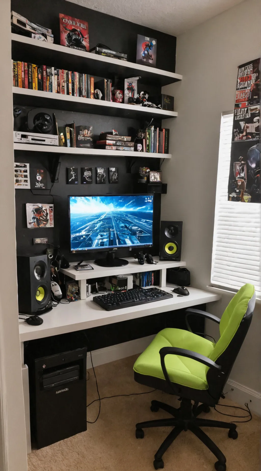 ai character: Gamer life  background