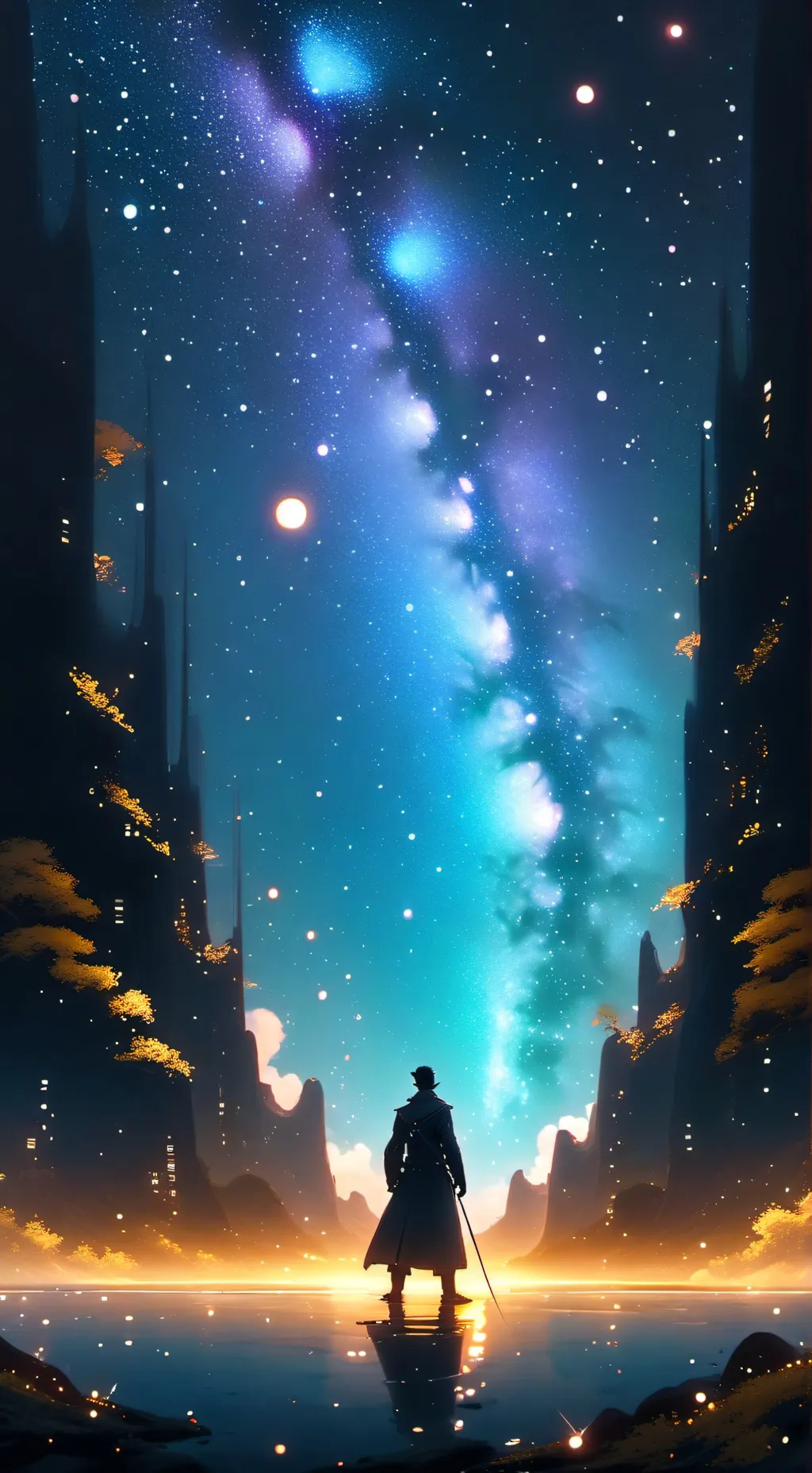 ai character: Op hot springs  background