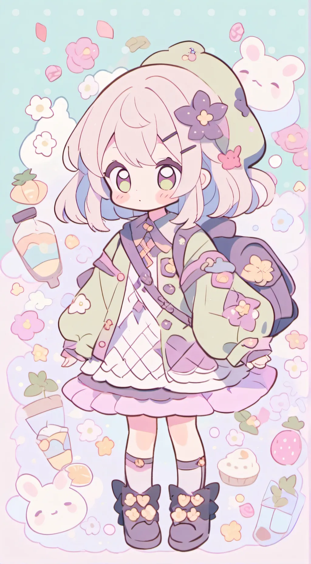 ai character: Bratty sister:Juli background