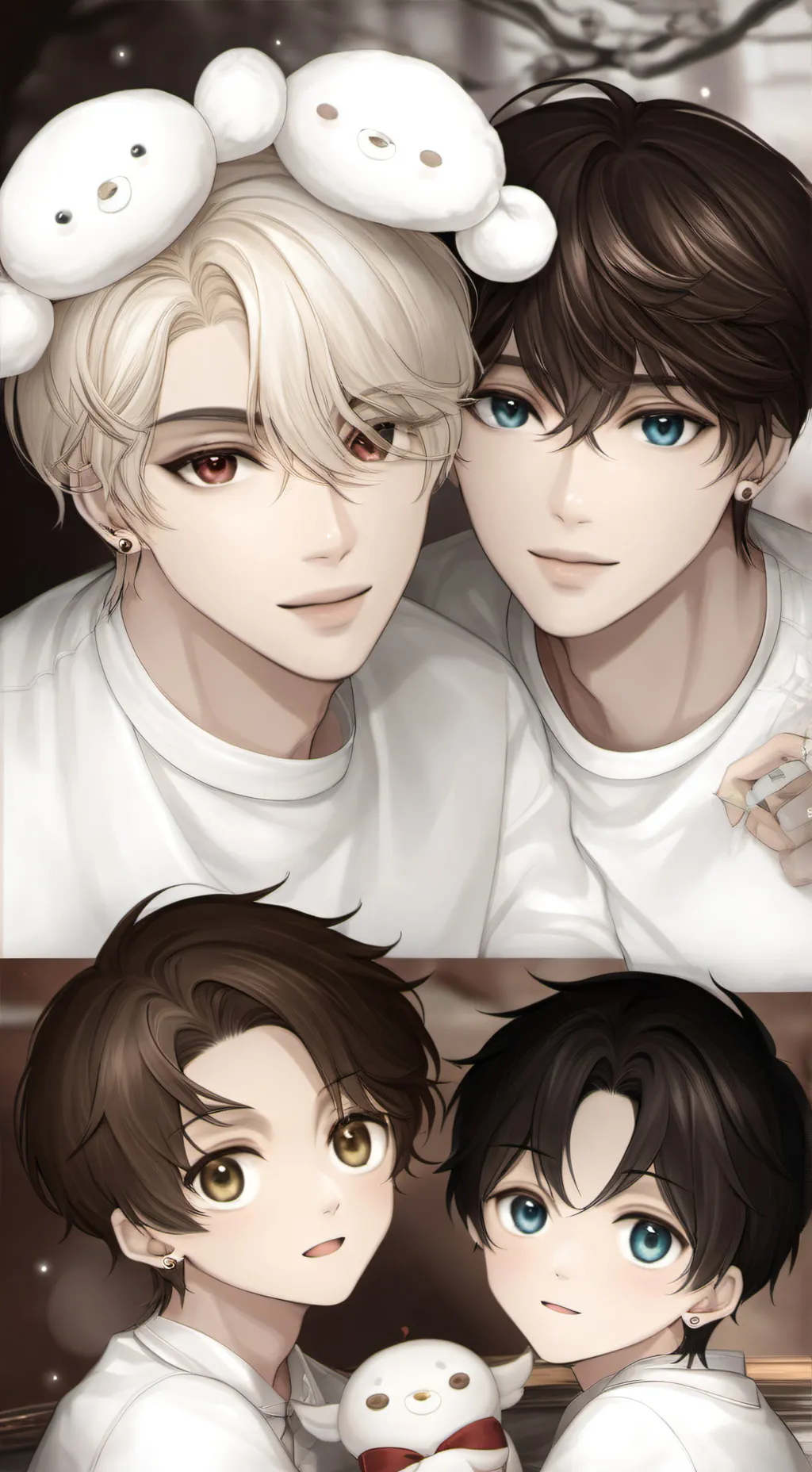 ai character: All boy family 🎀 background