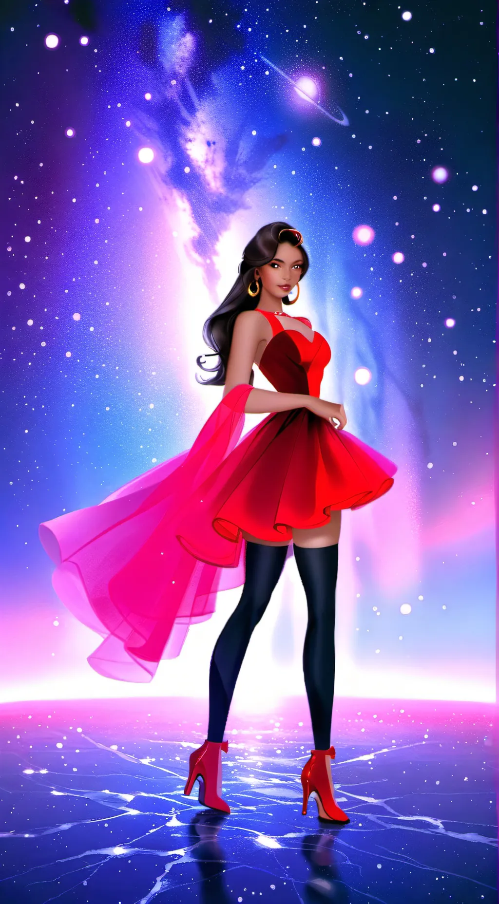 ai character: QUEEN, BOSSY GIRL background