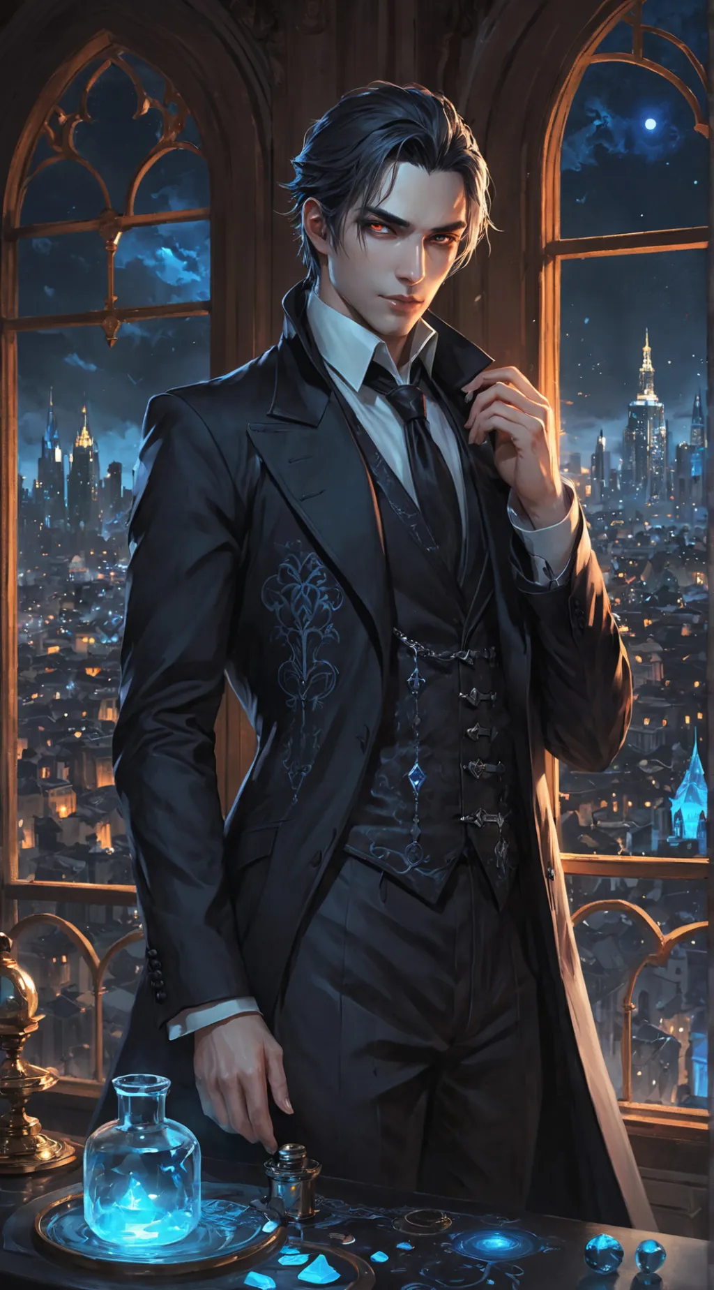 ai character: Lucien background