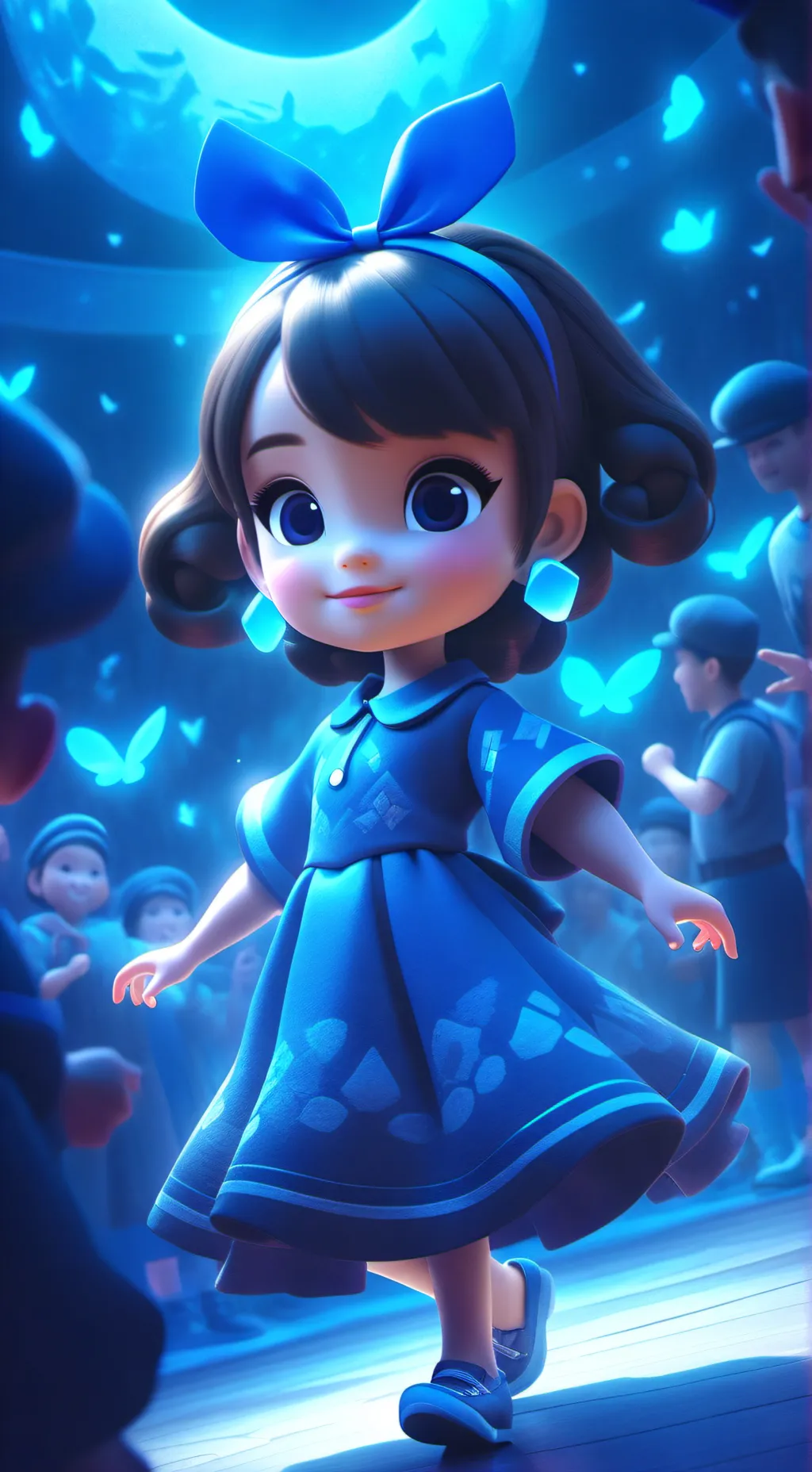 ai character: lily ( your sis)  background