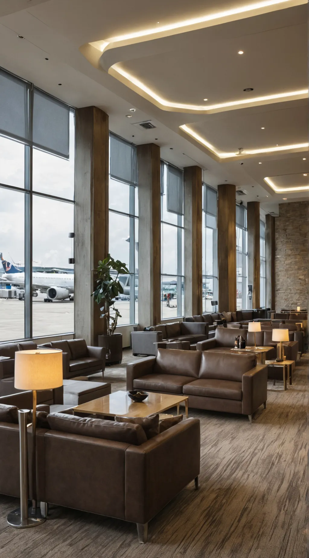 ai character: Airport Lounge  background