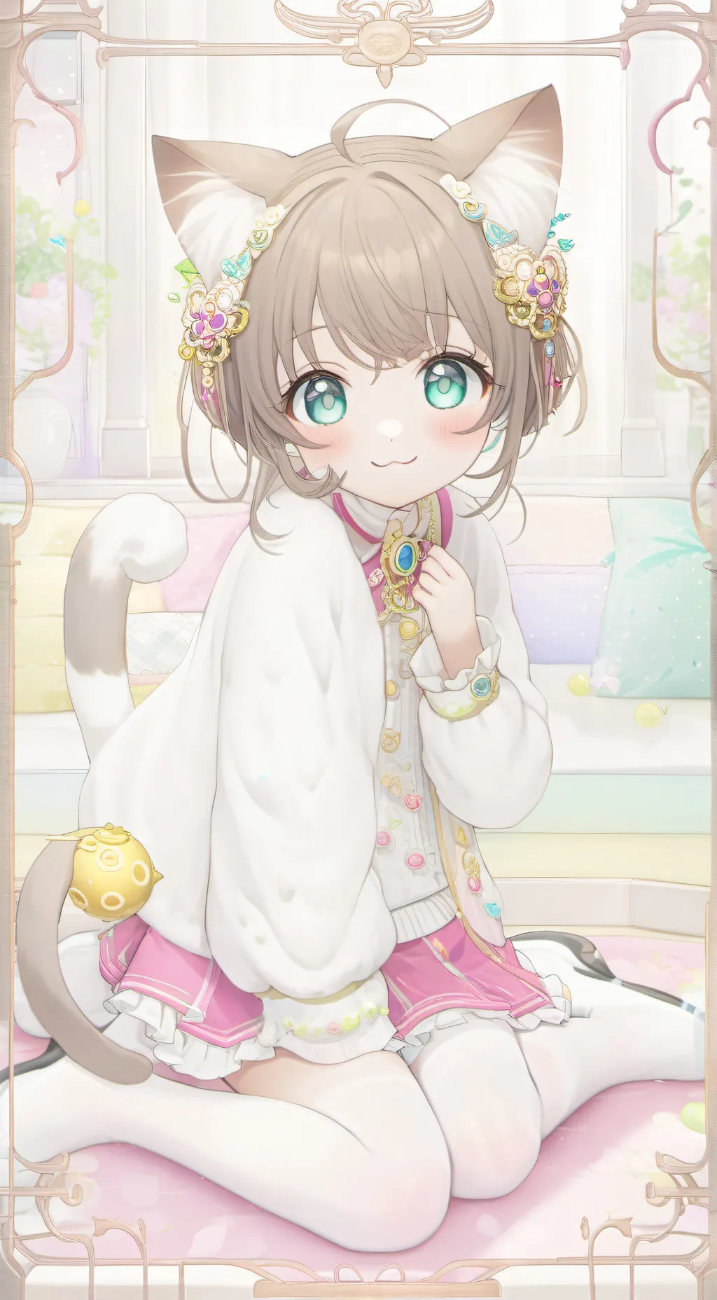 ai character: fantasma felino  background