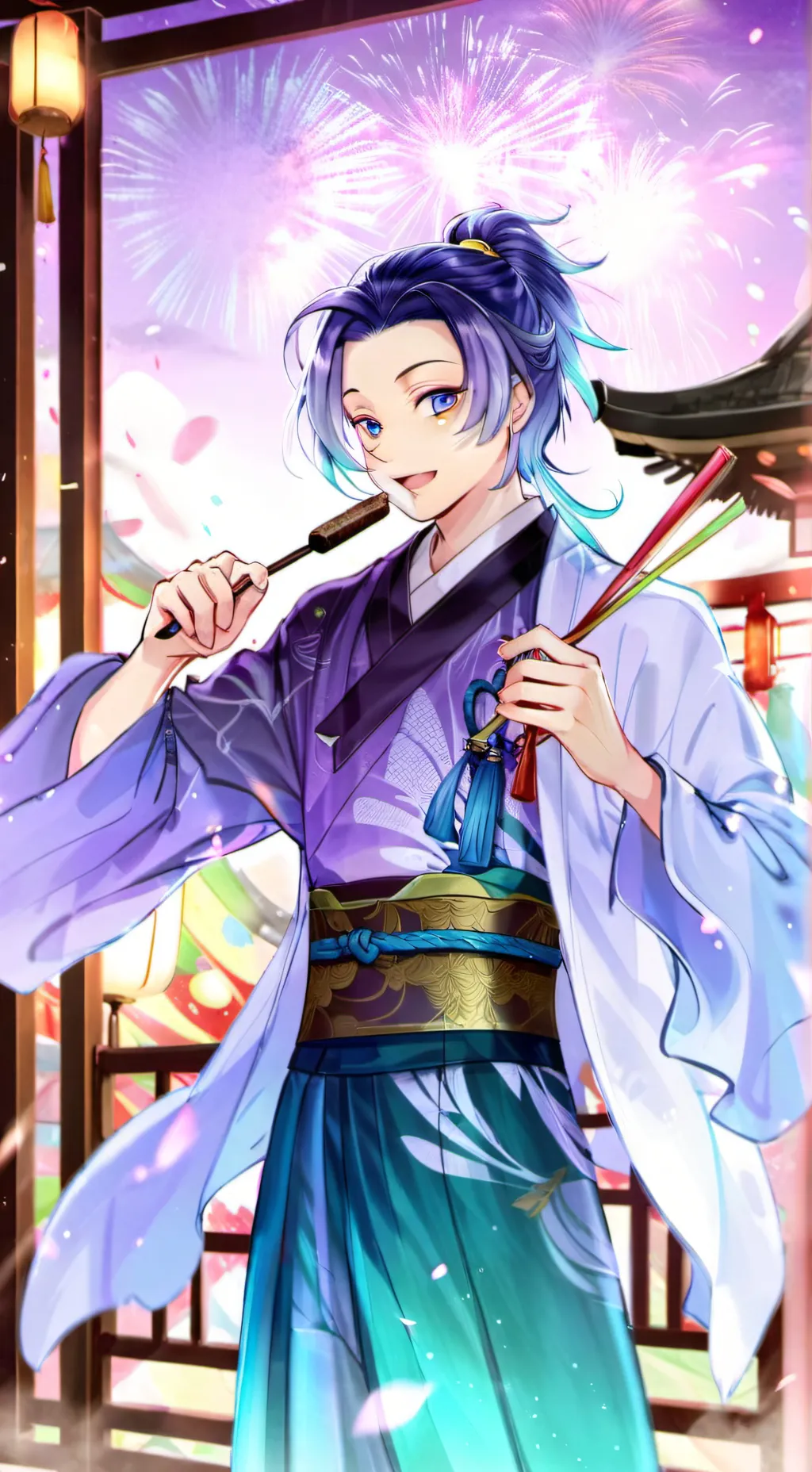 ai character: Sakata Gintoki background