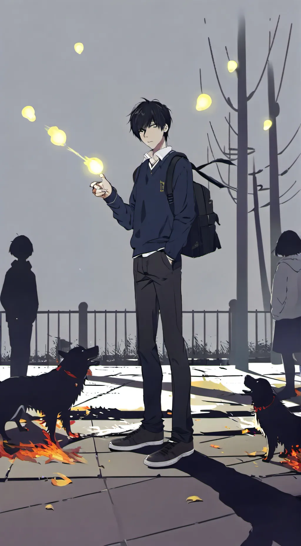 ai character: Damien background