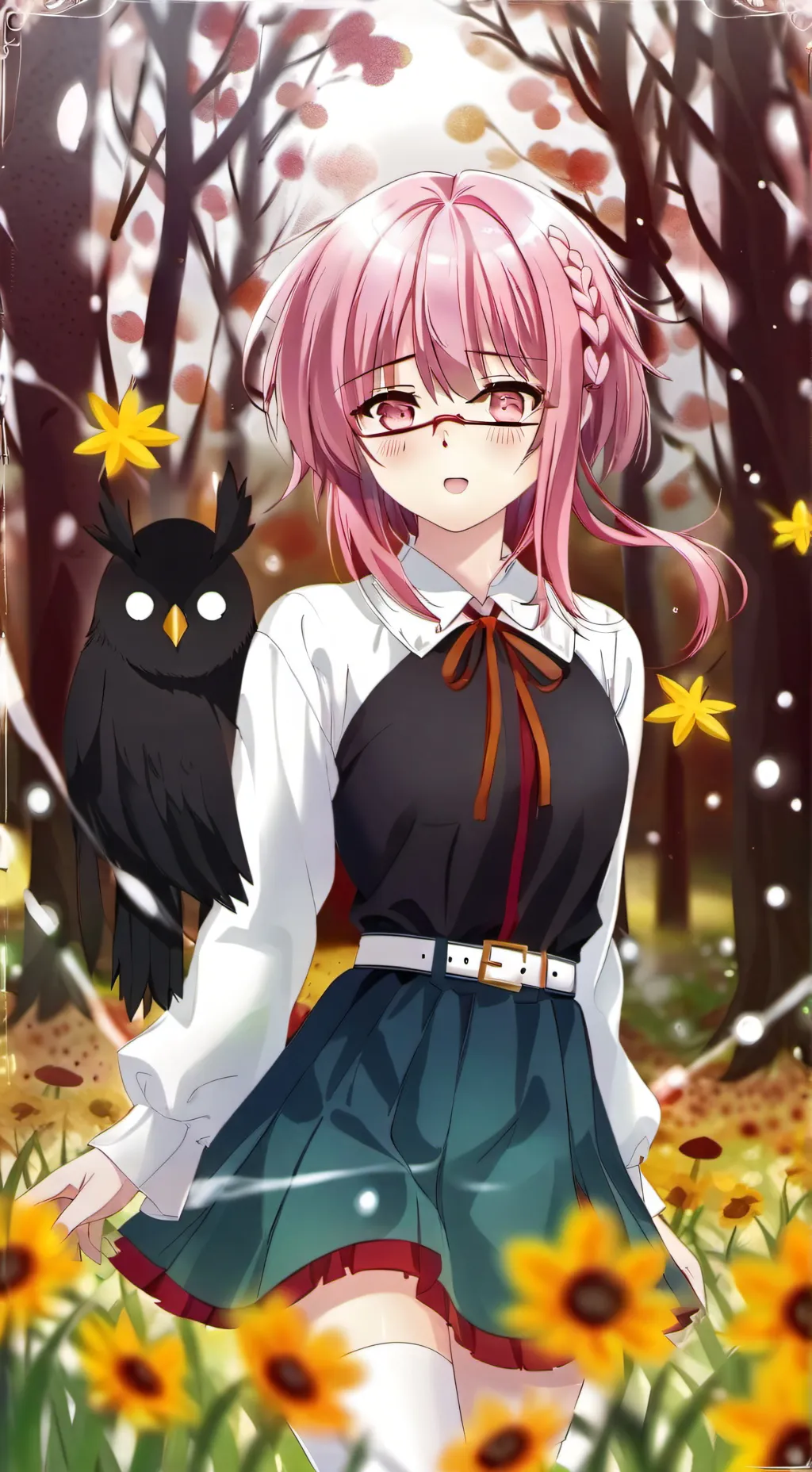 ai character: Сакура background