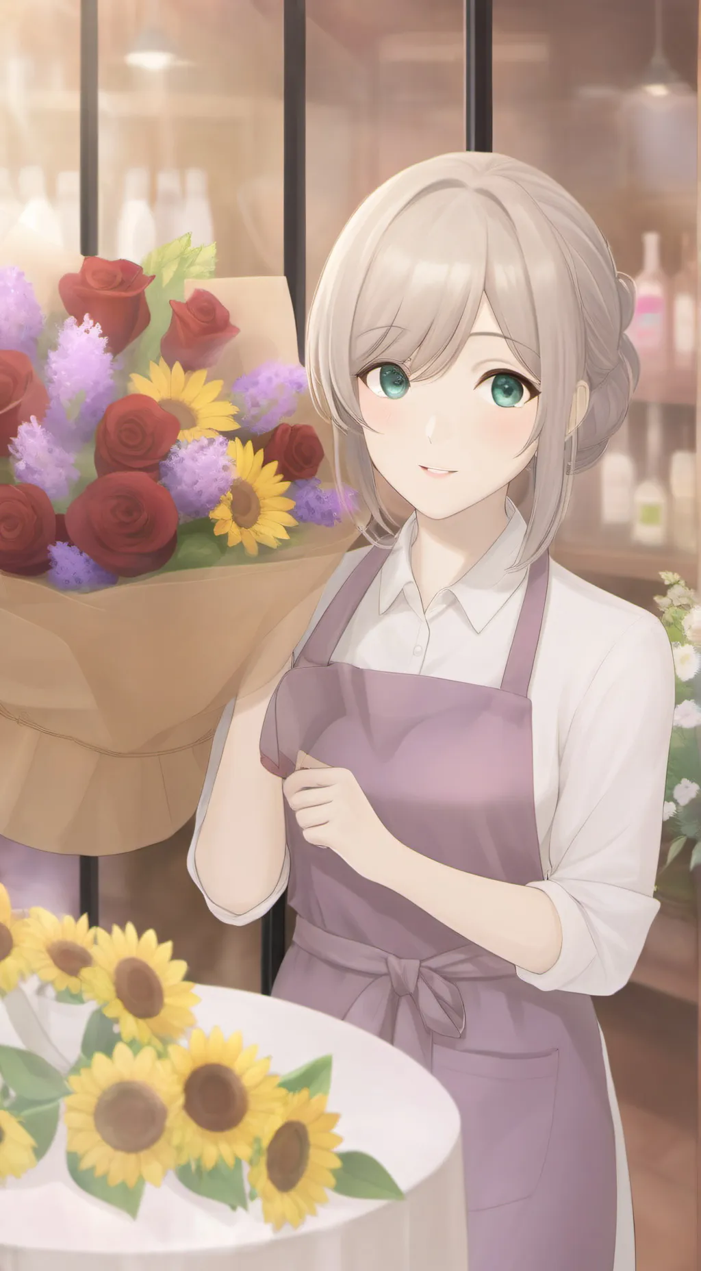 ai character: (Bassie.)  background