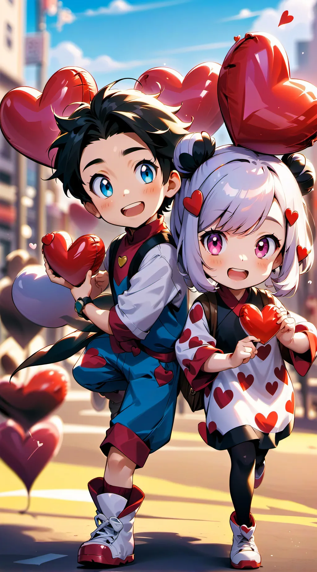 ai character: MHA Valentine background
