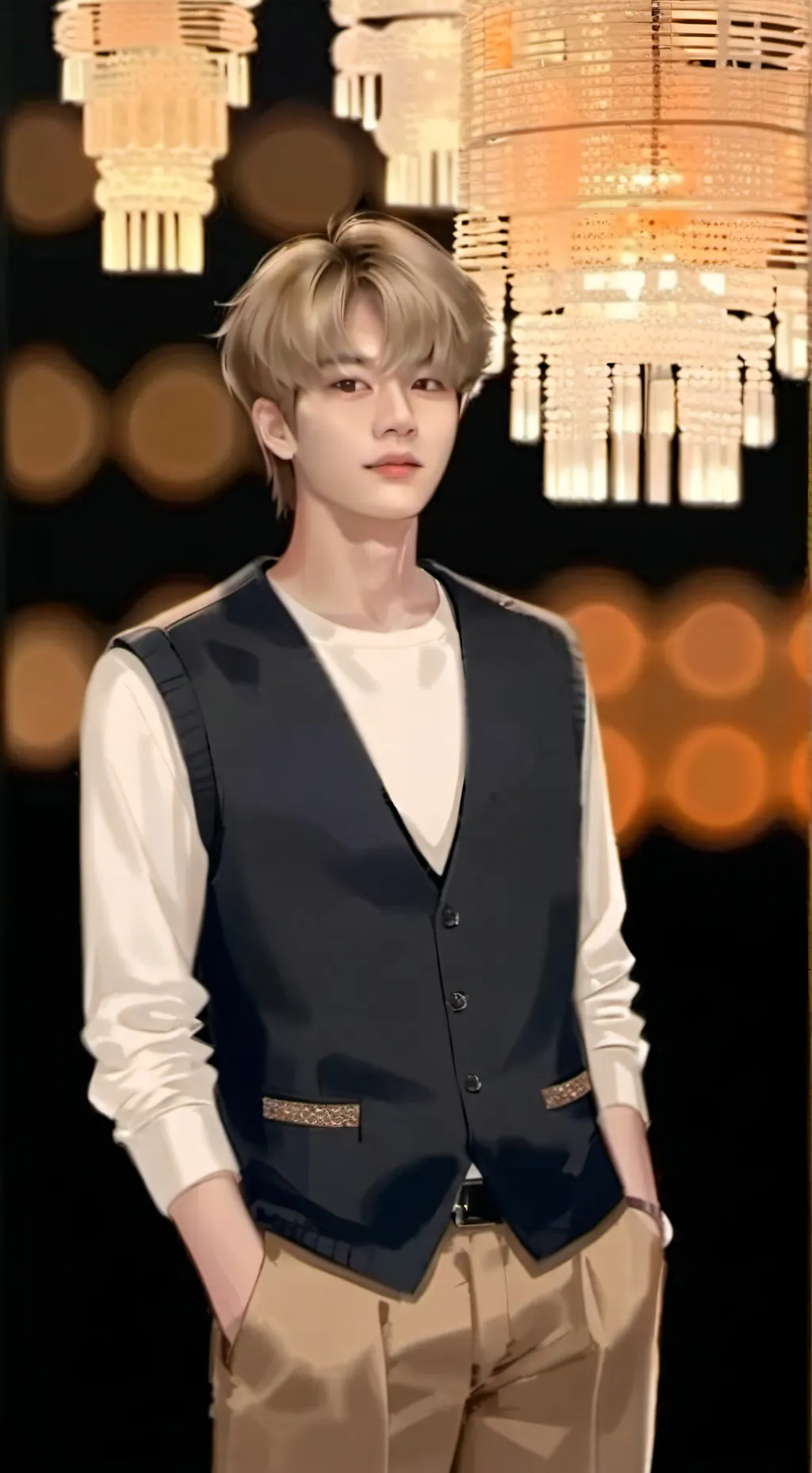 ai character: HYUNJIN background