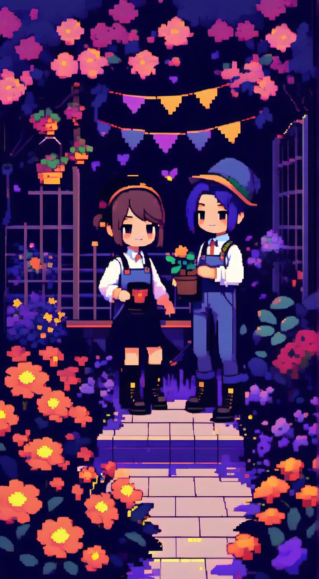 ai character: grow a garden background