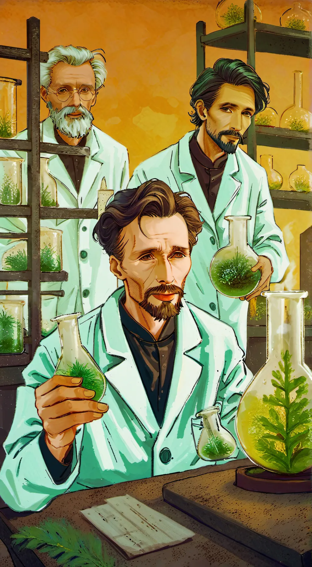 ai character: Experements background