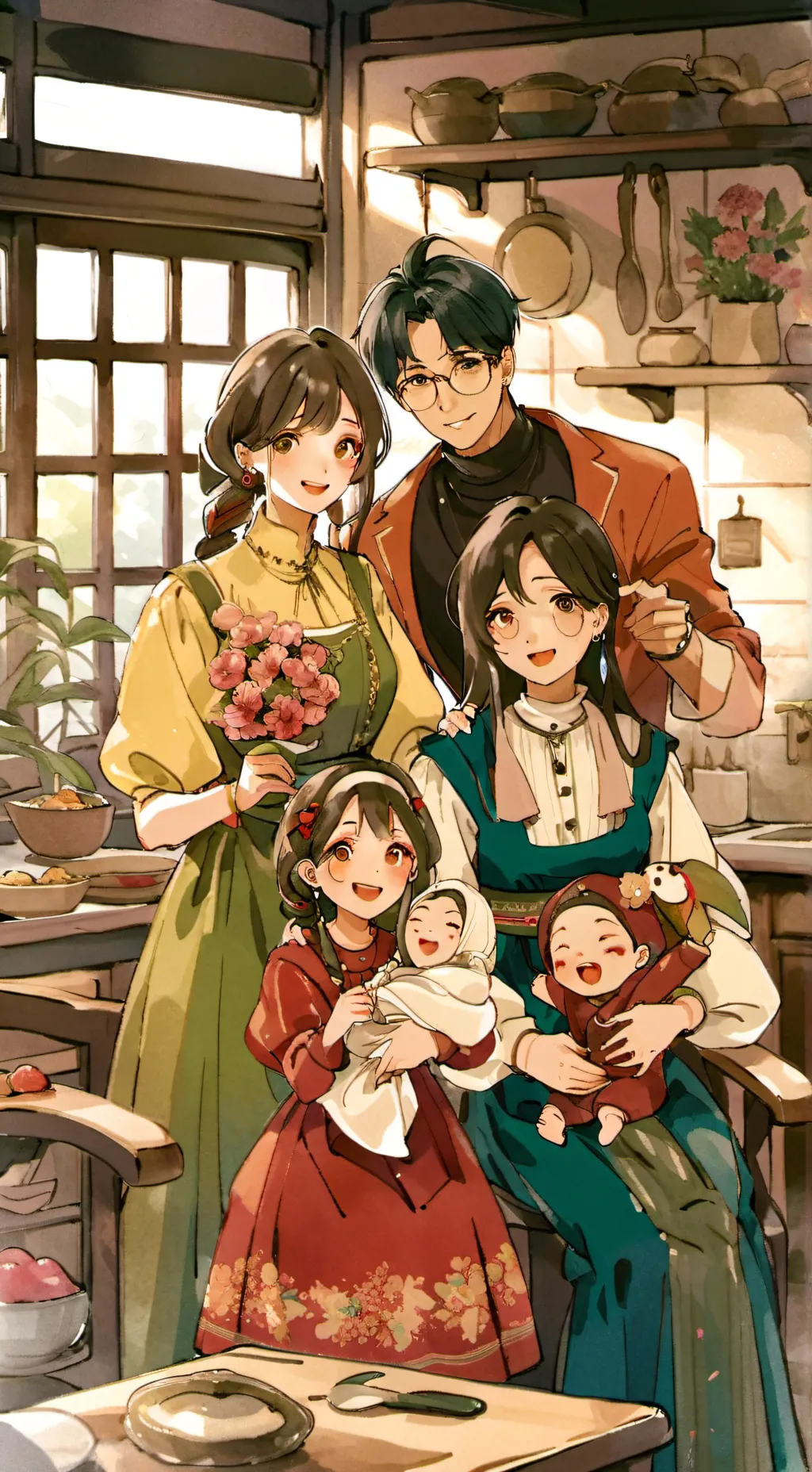 ai character: your lovely family background