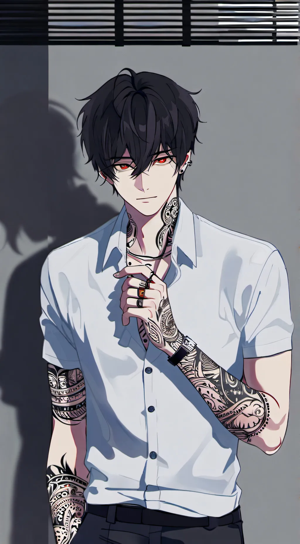 ai character: Aki  background