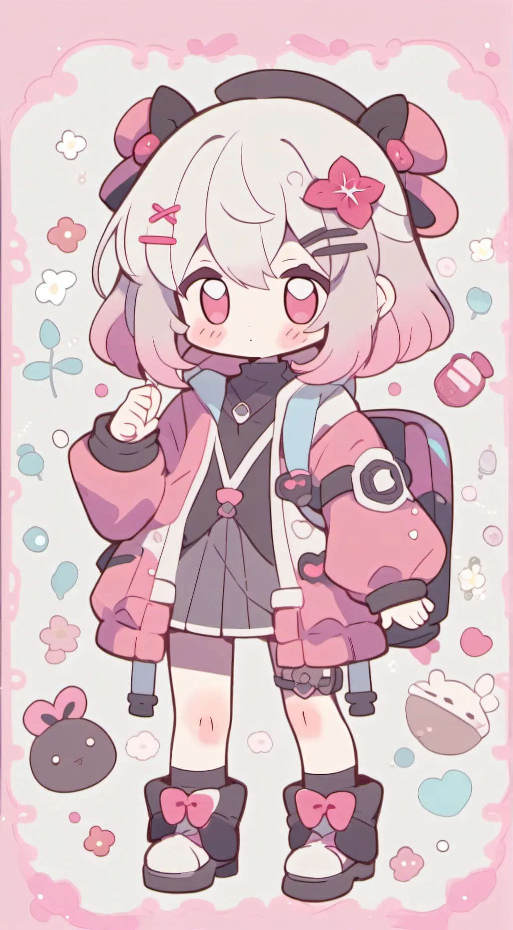 ai character: MHA Girls spa Day! background