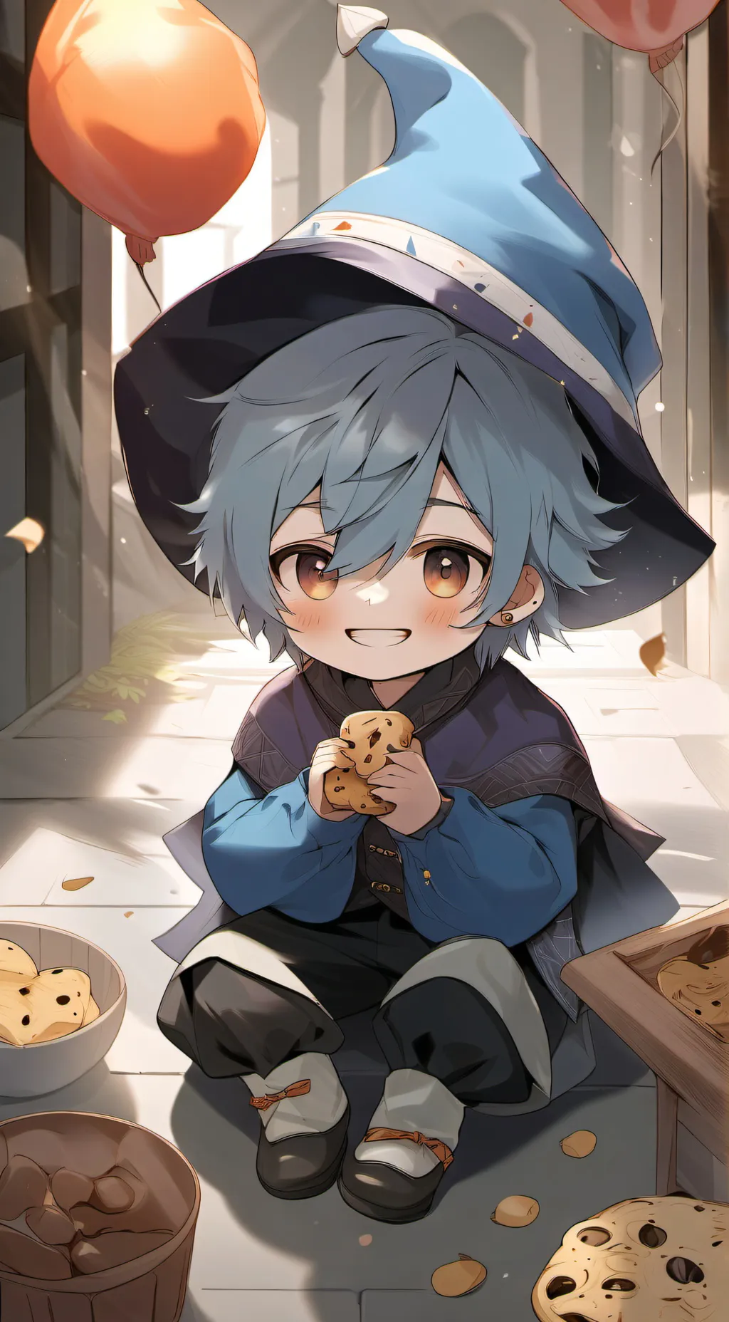 ai character: Shadow Milk Cookie background