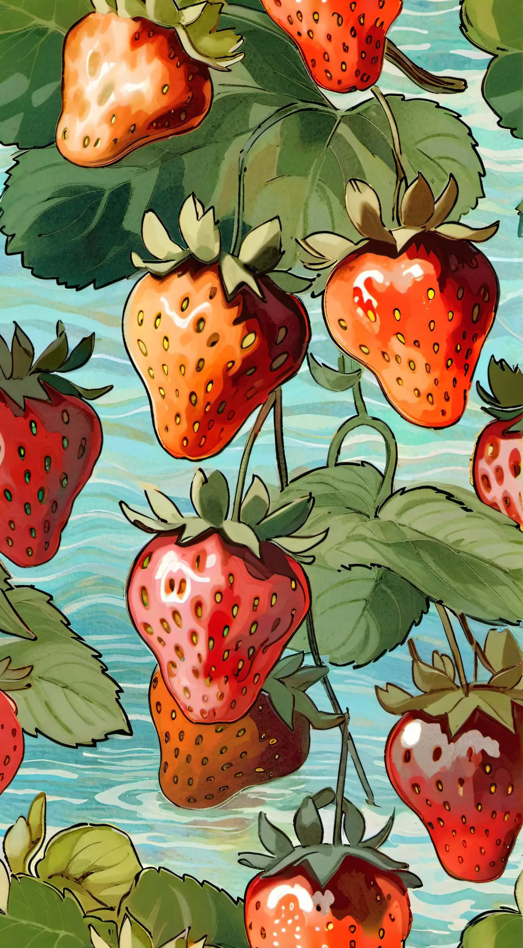 ai character: 🩸Sweet blood..🍓 background