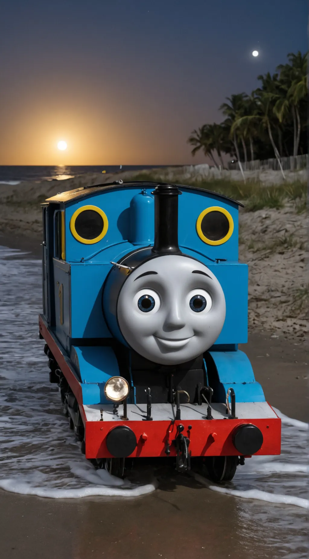 ai character: Thomas the train background