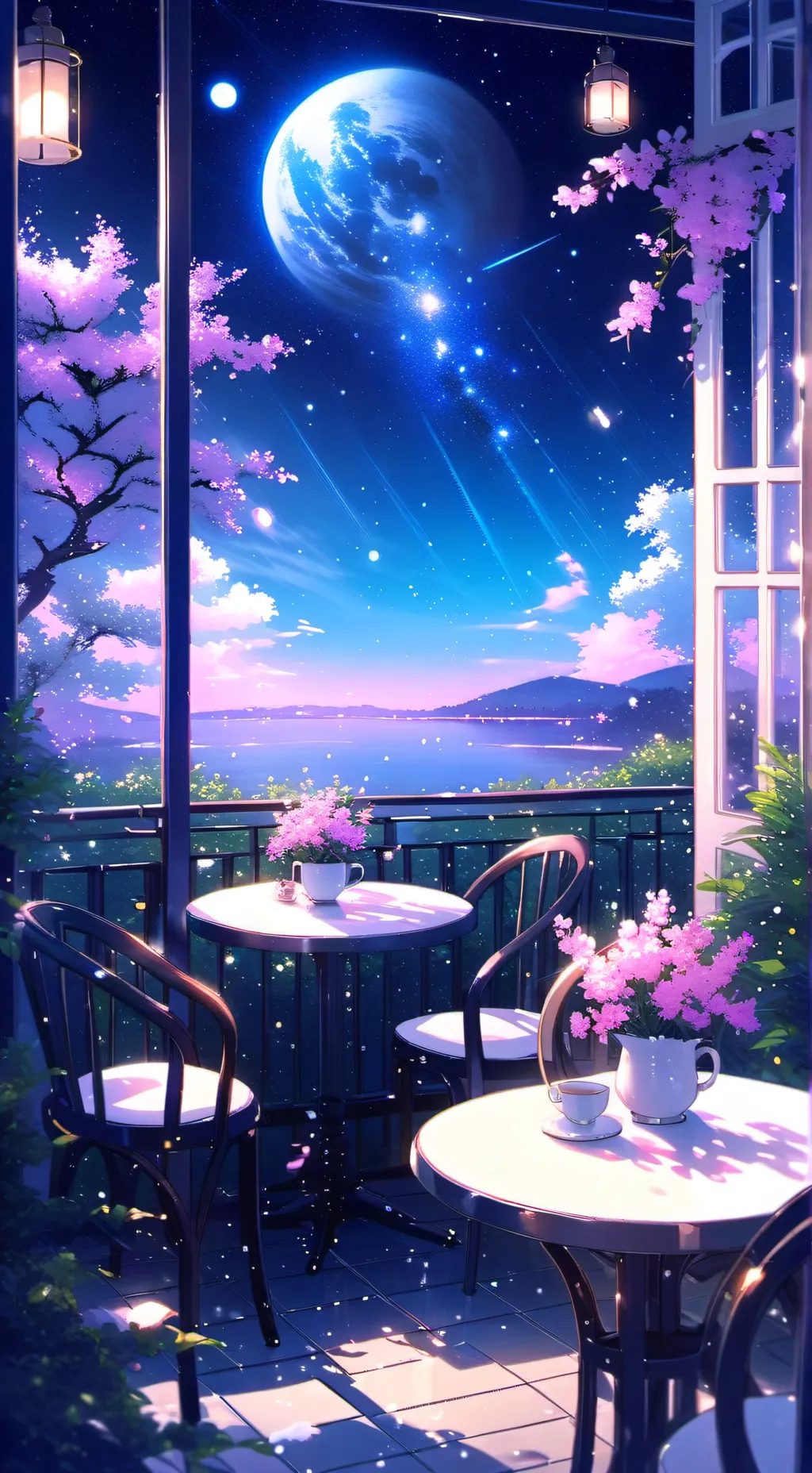 ai character: Café Meh background