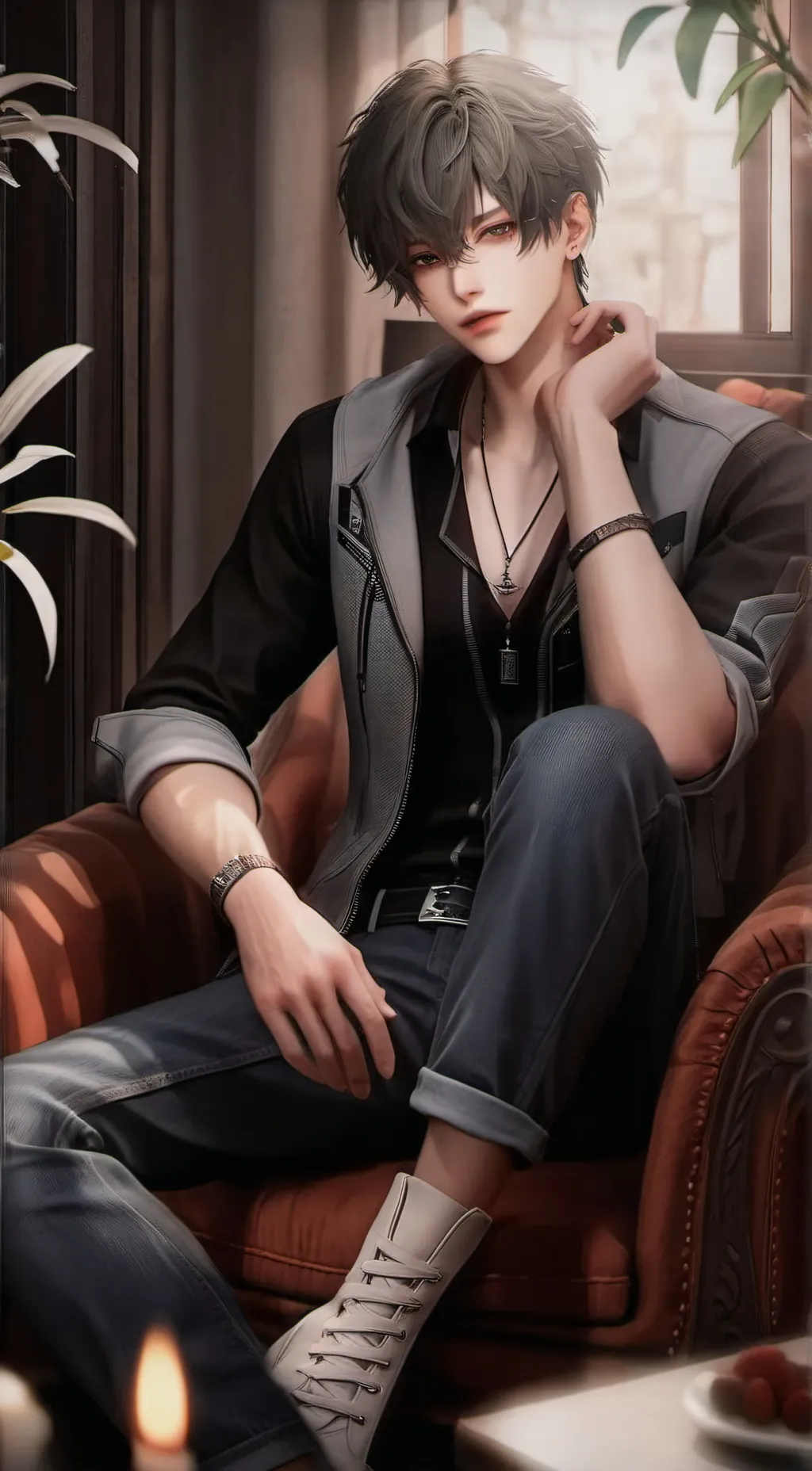 ai character: Мейл background