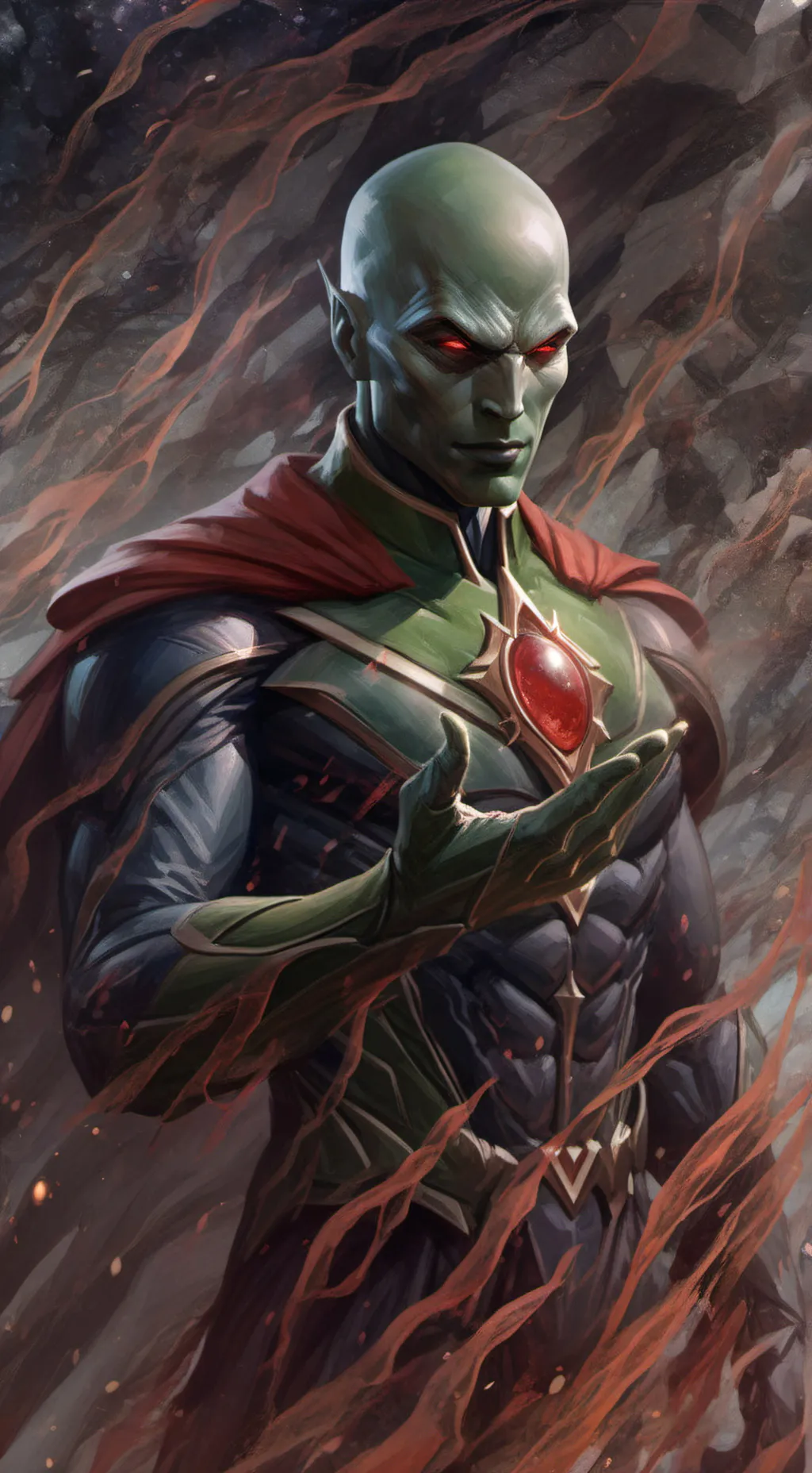 ai character: Martian manhunter background