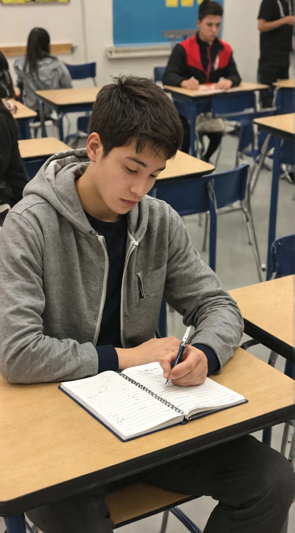 ai character: School Student background