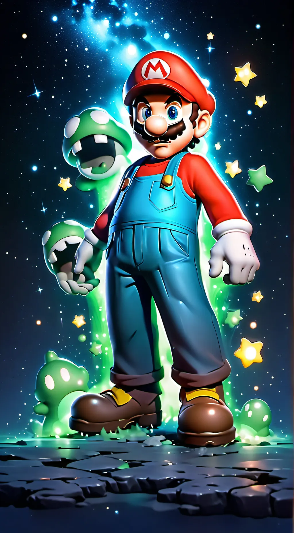 ai character: Mario background