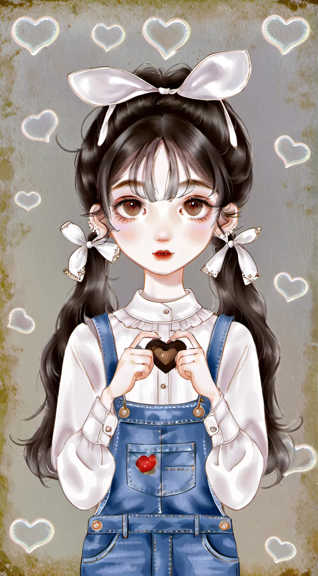 ai character: Lilac background