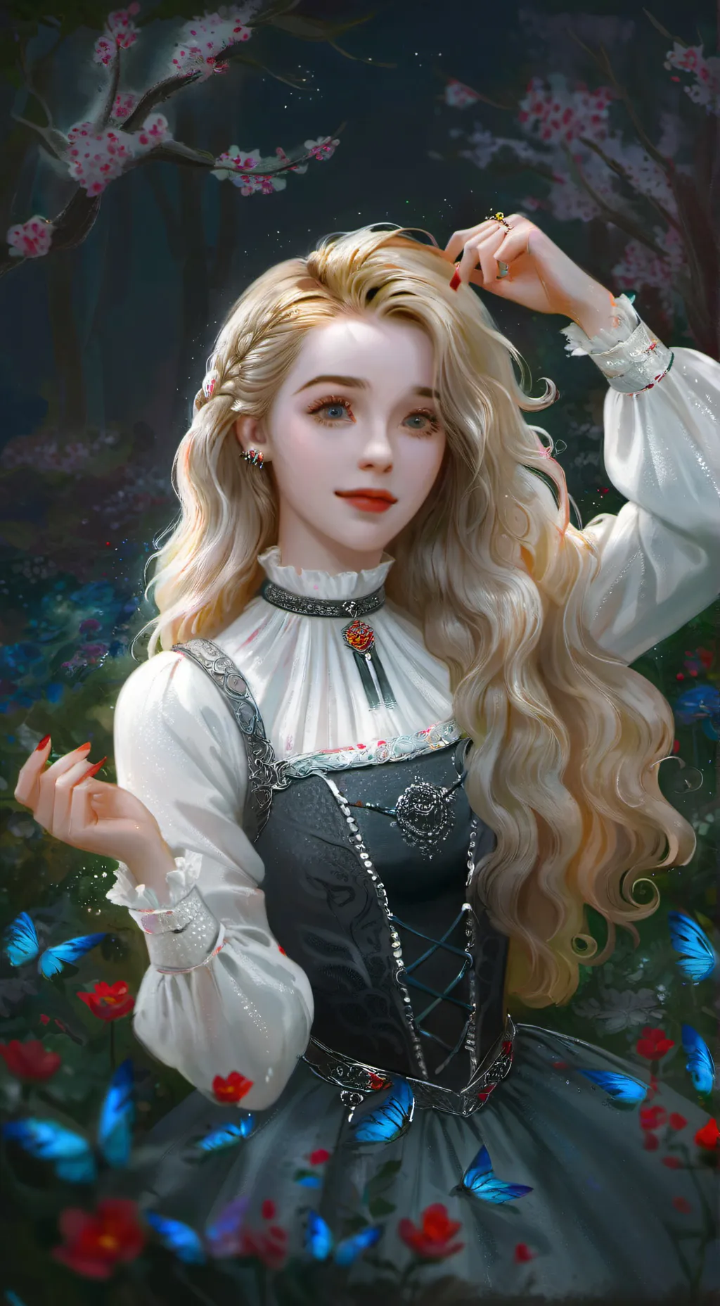 ai character: Sabrina Carpenter  background