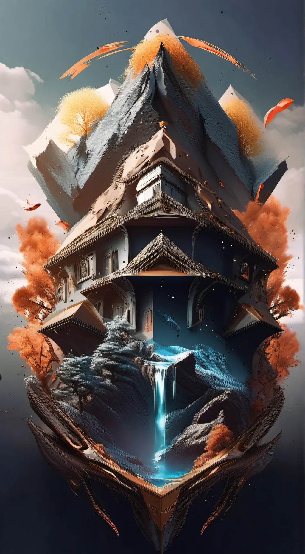 ai character: o templo do ninja background