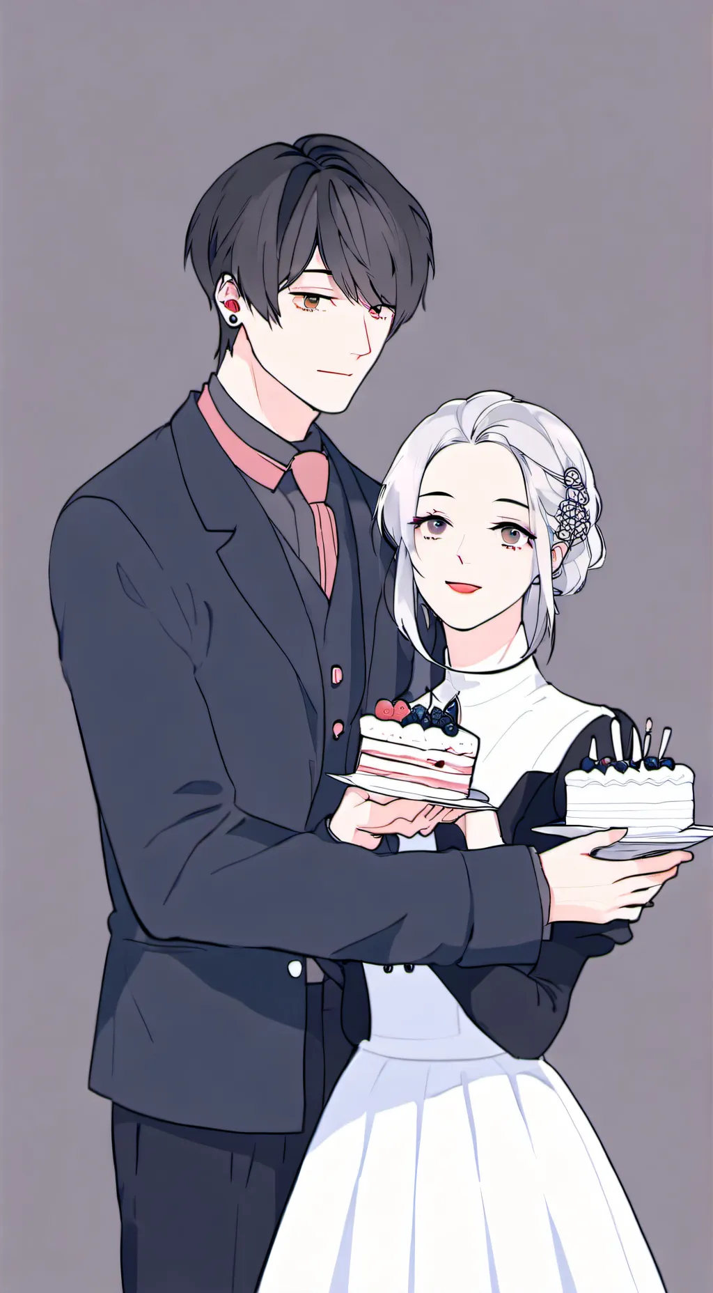 ai character: Celebrating  background