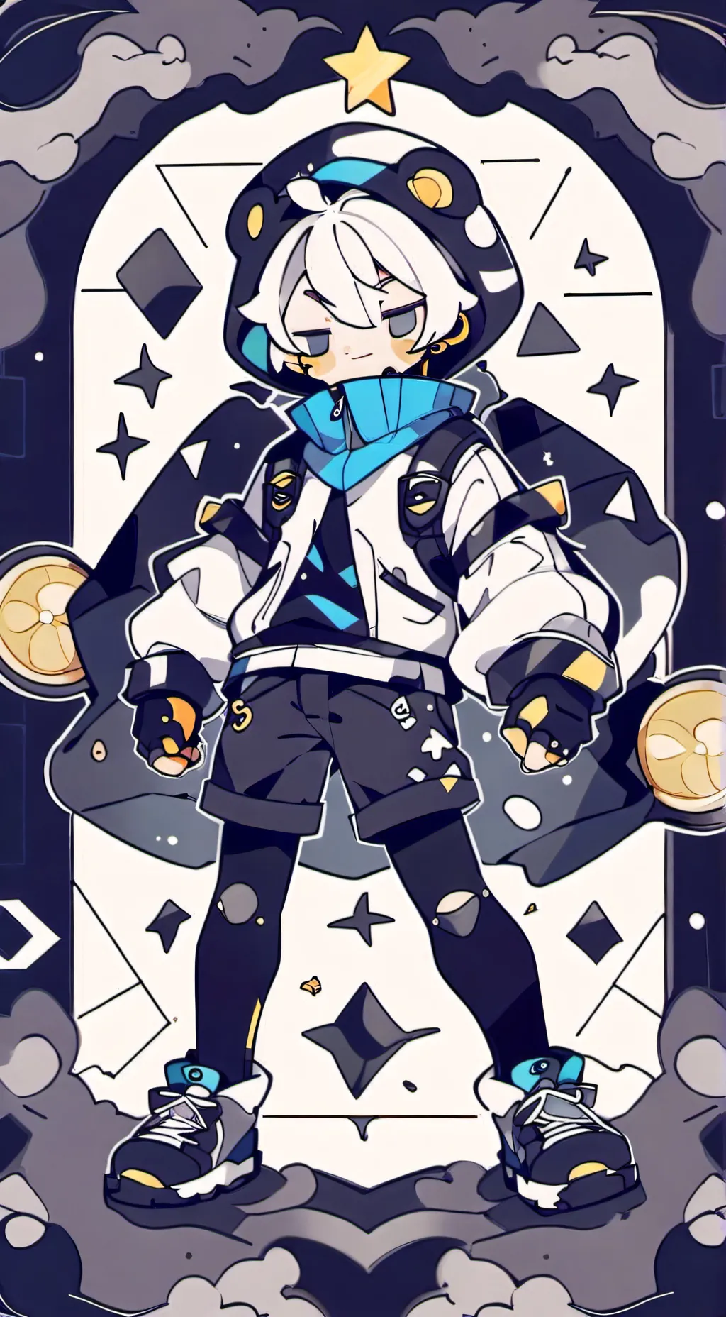 ai character: bloated shadowmilk background