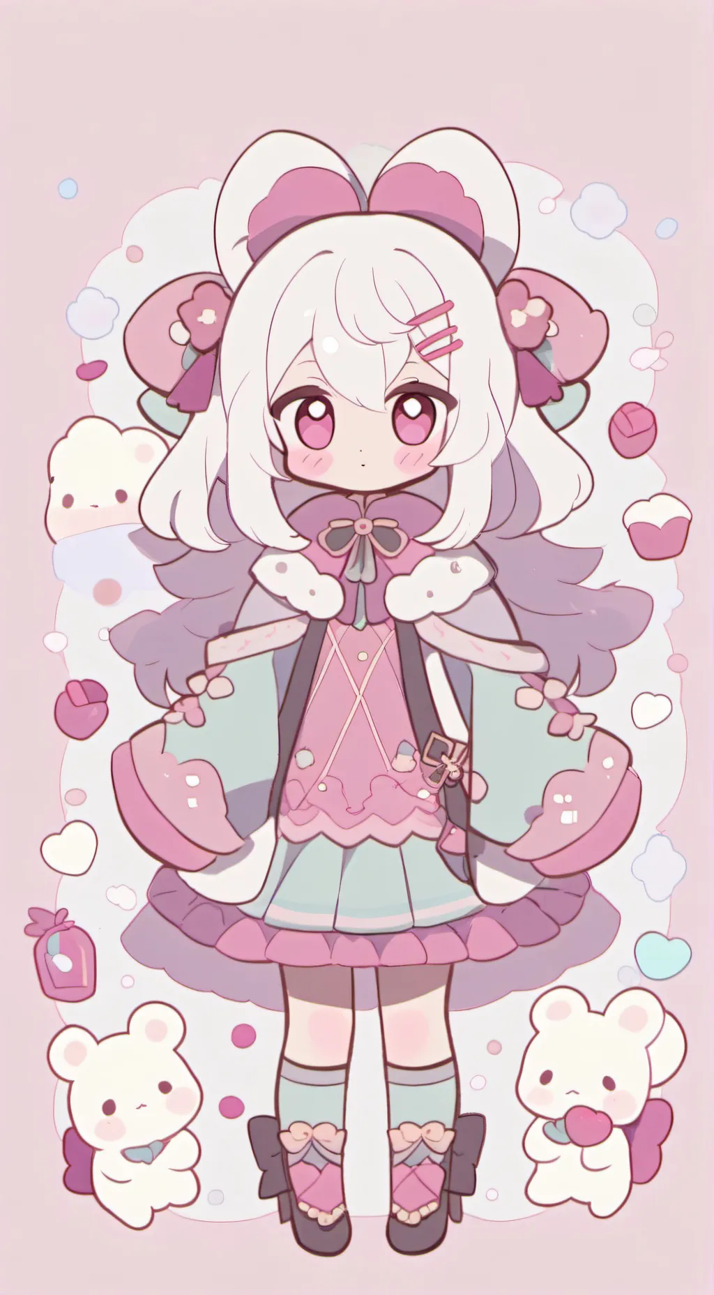 ai character: Rose background